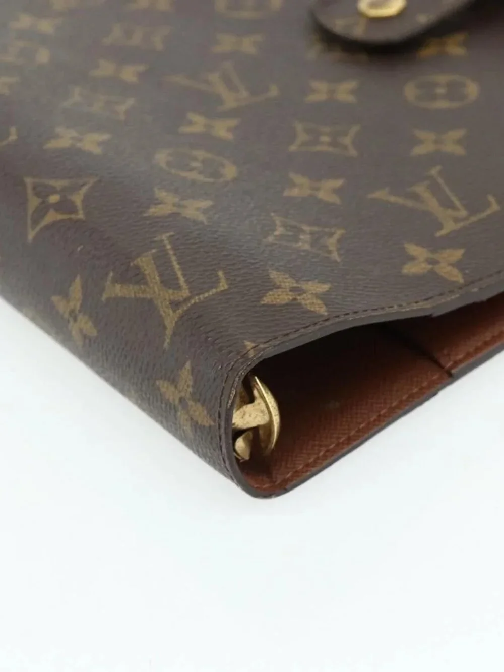 LOUIS VUITTON Monogram Agenda GM Day Planner Cover R20006 LV Auth 179778A